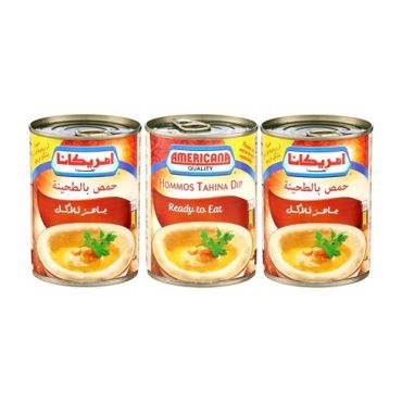 Americana Hommos Tahina 3 x 400Gm , 8 Pieces Per Carton
